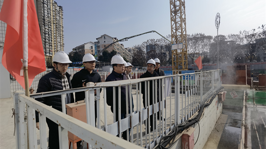圖二：集團(tuán)黨委委員、副總經(jīng)理倪丹督導(dǎo)嘉來(lái)建工安全工作